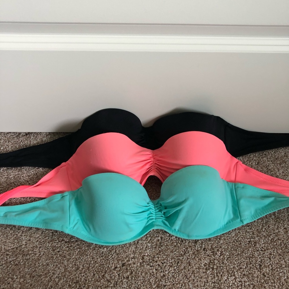 3 Set of Swim Tops - Strapless